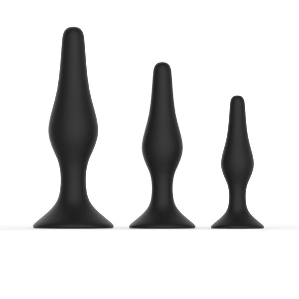 Level Up II Anal Trainers 3 Piece Silicone Suction Set